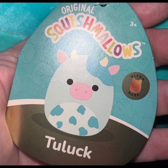 NWT Tuluck the Blue Cow Squishmallow 16” Ultra Rare tag! - Picture 2 of 3